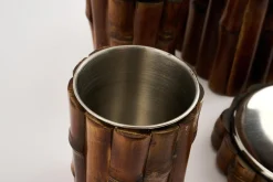 Flamant Rene, Porte Dentifrice, Acier Et Bois Clearance