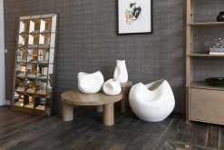 Flamant Reynolds, Vase, Ceramique, Blanc, Modele 4 Hot