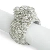 Flamant Rioja, Rond De Serviette, Perles, Argent Hot