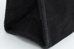 Flamant Sac , Sac Shopping, Jute, Noir Clearance