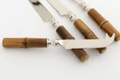 Flamant Samoa, Couteau A Fromage, Lot De 4 New