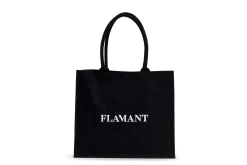 Flamant Shopper , Sac Shopping, Jute, Noir New