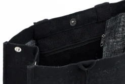 Flamant Shopper , Sac Shopping, Jute, Noir New