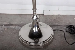 Flamant Sorah, Lampadaire, Laiton Et Nickel Hot