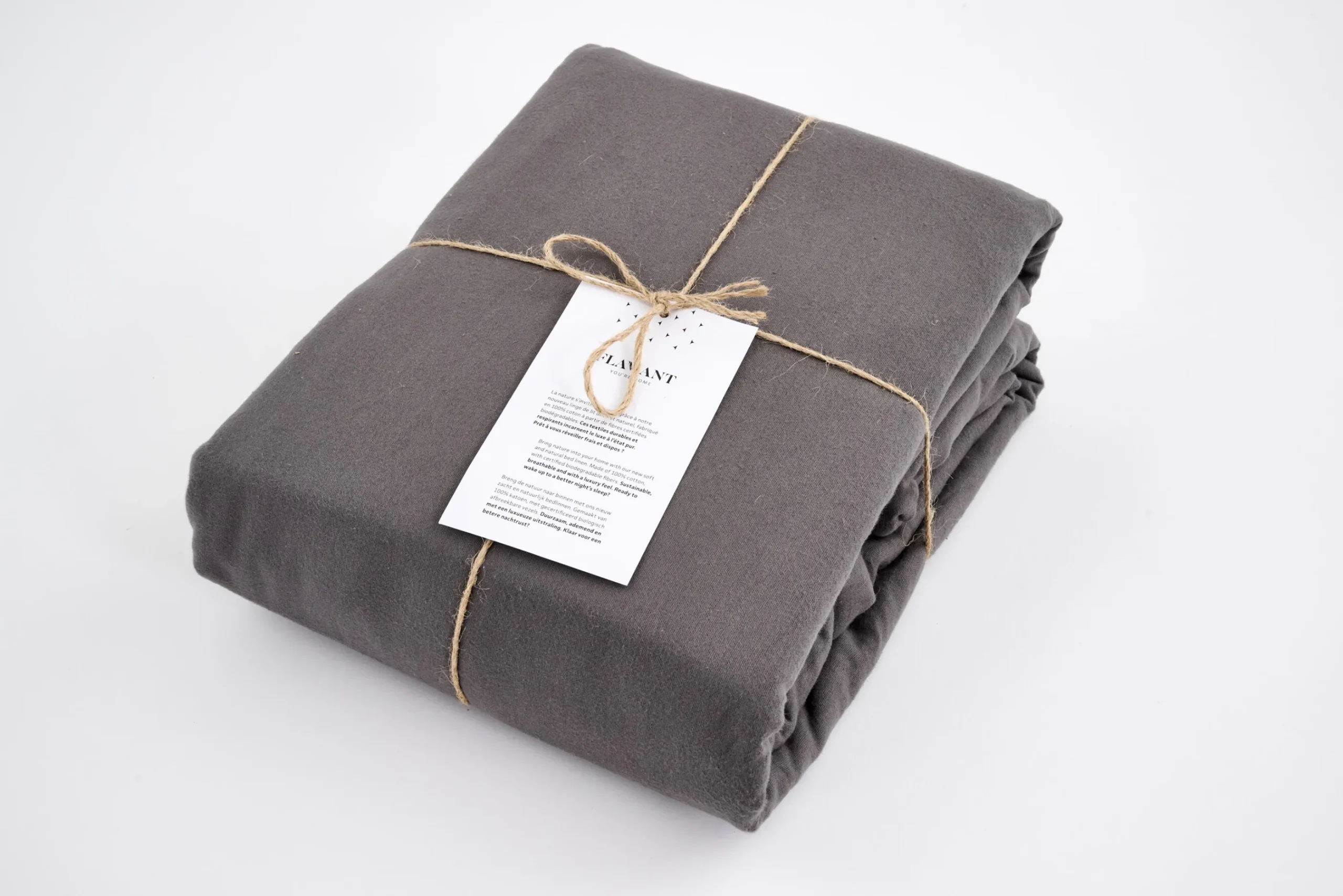 Flamant Stefano, Housse De Couette, 260X220, Rayures Grises, Taies D'Oreiller Non Incluses Best