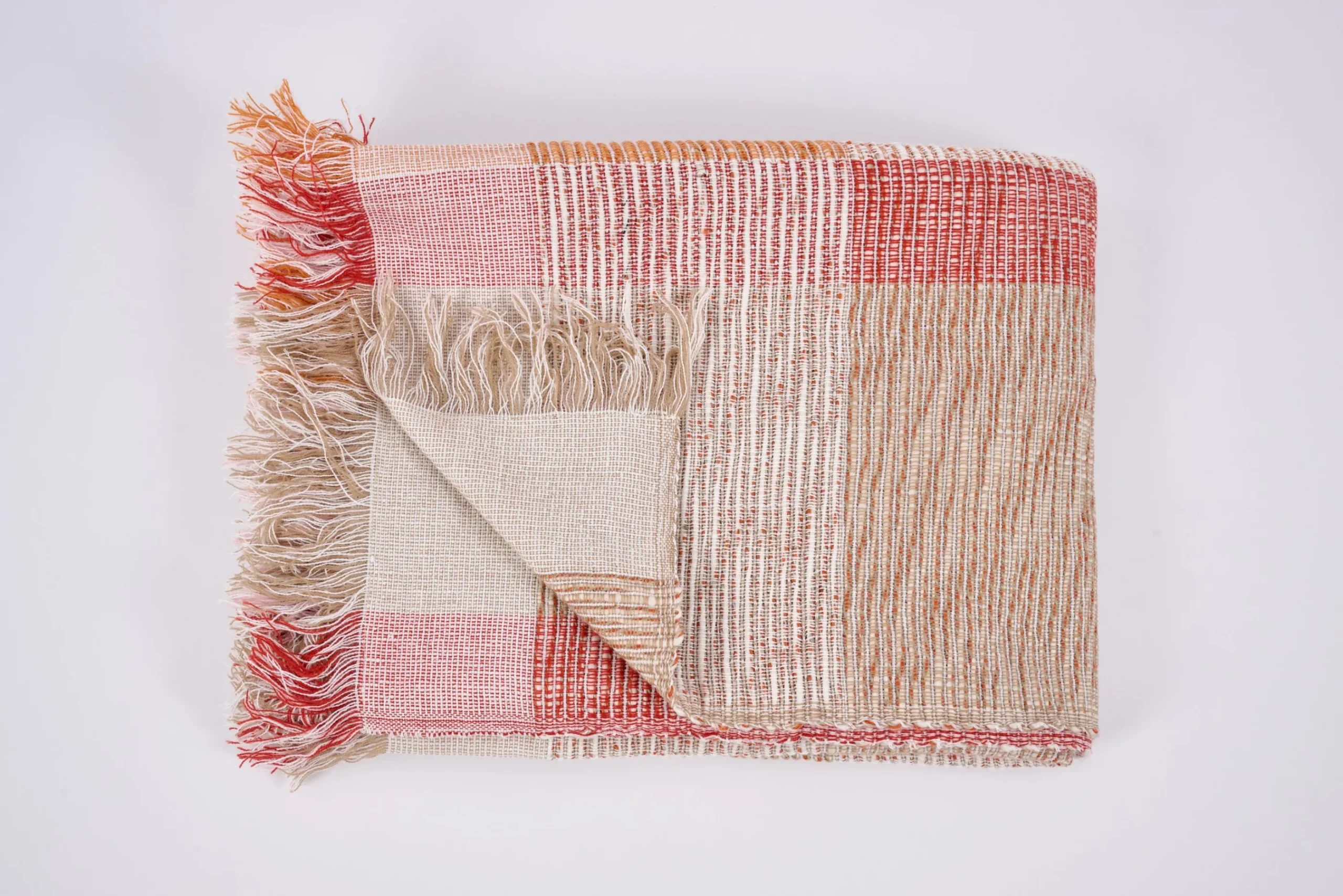 Flamant Tanina, Plaid, Orange Clearance