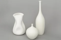 Flamant Tess, Vase, Ceramique, Blanc, Modele 1 Clearance