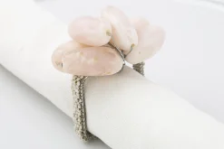 Flamant Tina, Rond De Serviette, Perles, Blanc Clearance