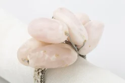 Flamant Tina, Rond De Serviette, Perles, Blanc Clearance