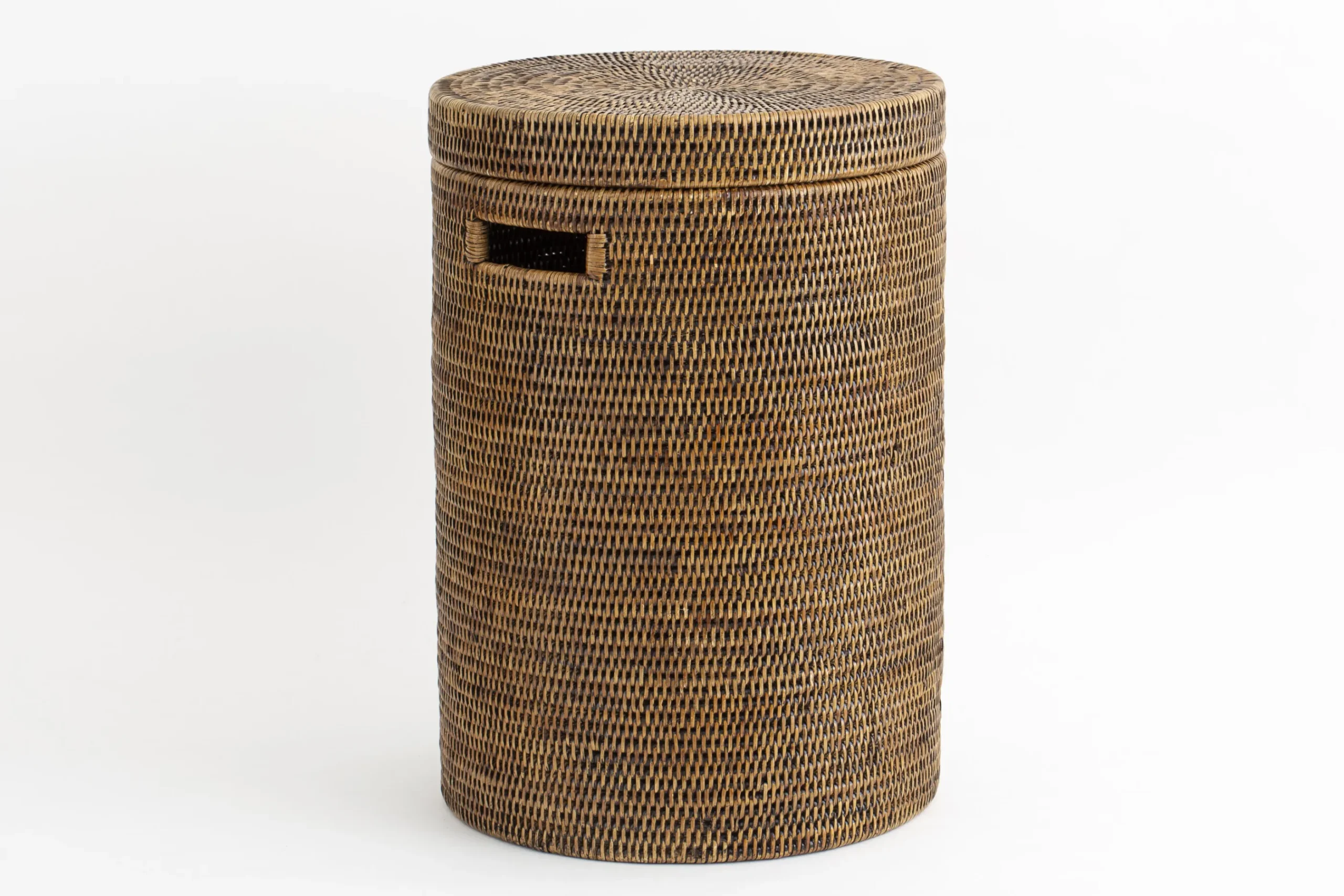 Flamant Togo, Corbeille A Linge, Avec Oreilles, Roseau Sale