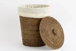 Flamant Togo, Panier A Linge, Avec Sac A Linge, Roseau Discount