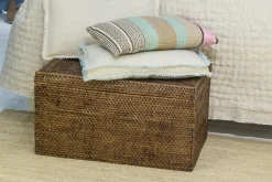 Flamant Togo, Panier, Avec Couvercle, Roseau