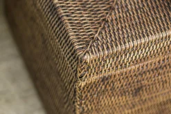 Flamant Togo, Panier, Avec Couvercle, Roseau