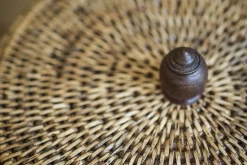 Flamant Togo, Poubelle, Avec Couvercle, Roseau New