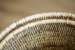 Flamant Togo, Poubelle, Avec Couvercle, Roseau New