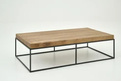 Flamant Urban, Table Basse, Chene Et Metal, Marron Clair Sale
