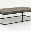 Flamant Urban, Table Basse, Chene Et Metal, Marron Fonce Outlet