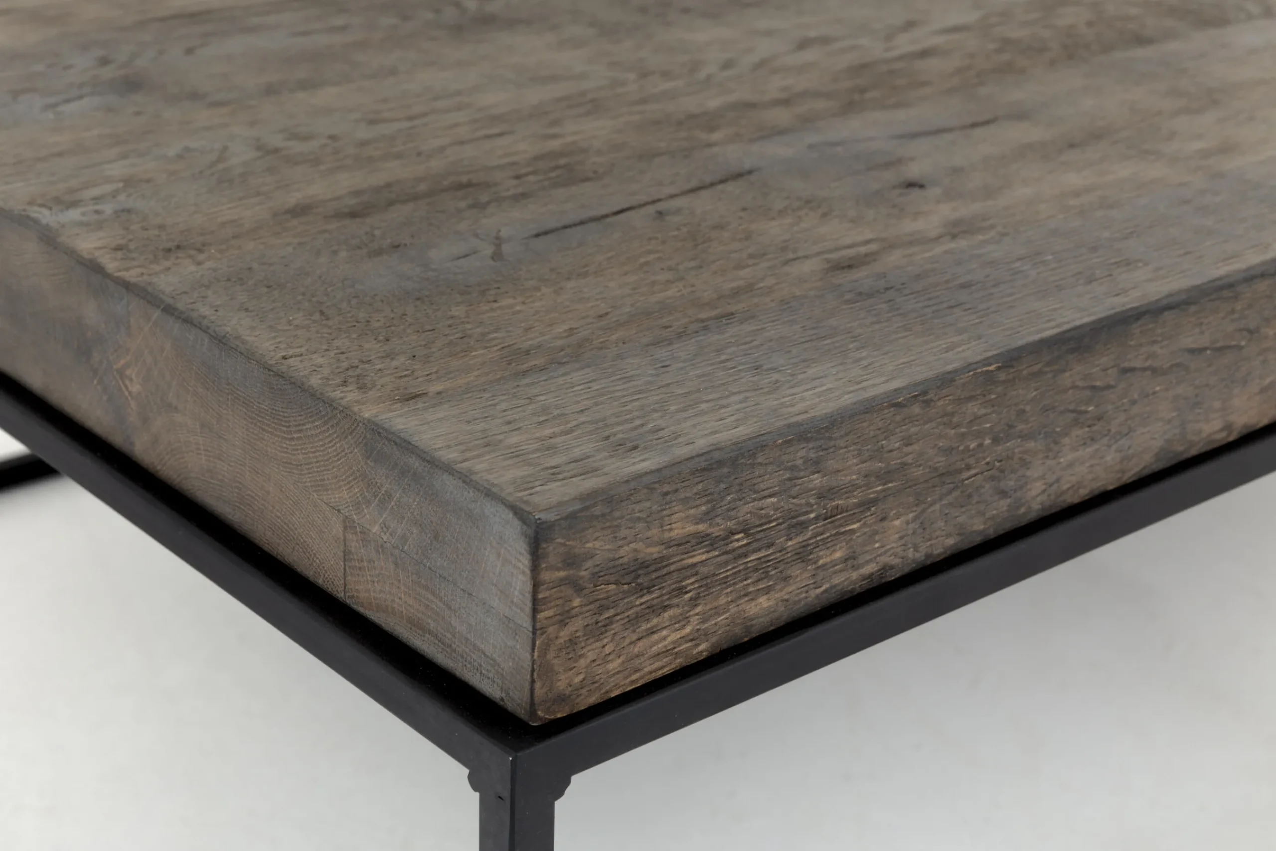 Flamant Urban, Table Basse, Chene Et Metal, Marron Fonce Outlet