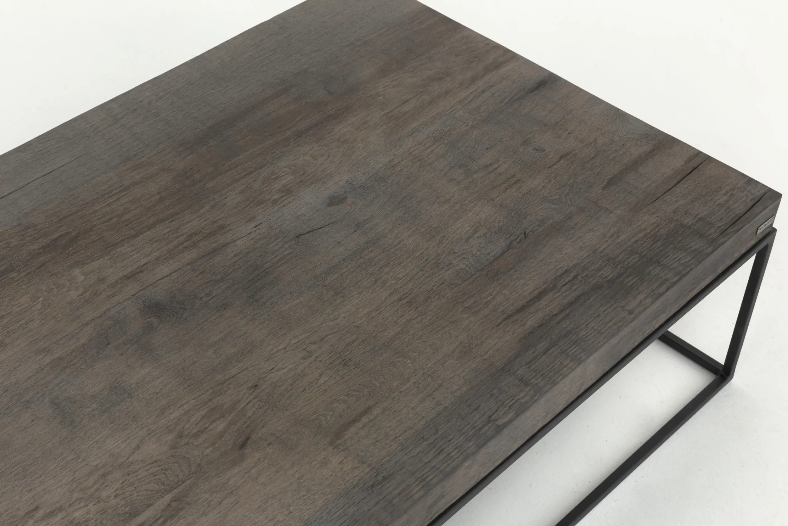 Flamant Urban, Table Basse, Chene Et Metal, Marron Fonce Outlet