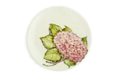 Flamant Villosa, Assiette, Ceramique, Fleurs, 22Cm New