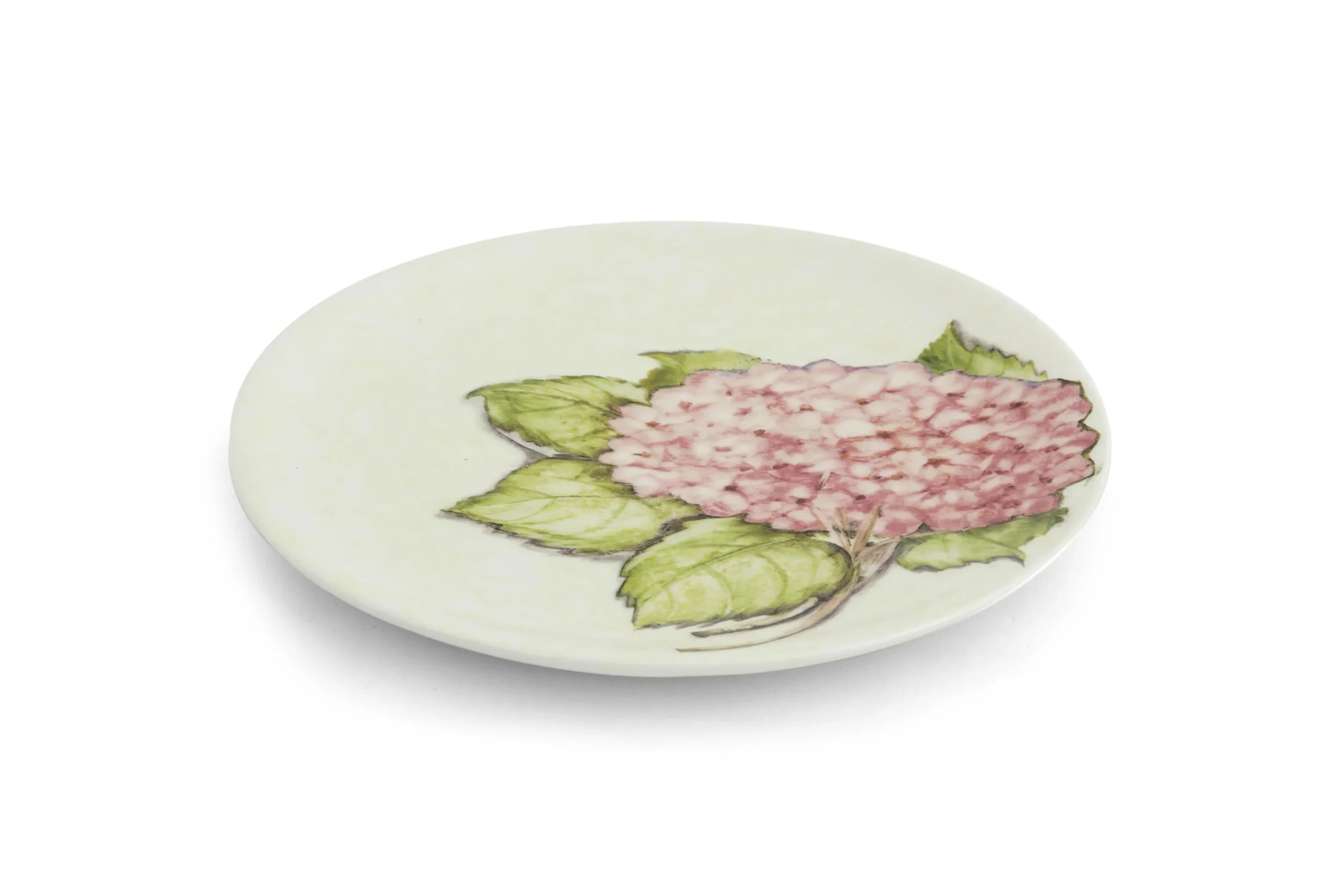 Flamant Villosa, Assiette, Ceramique, Fleurs, 22Cm New