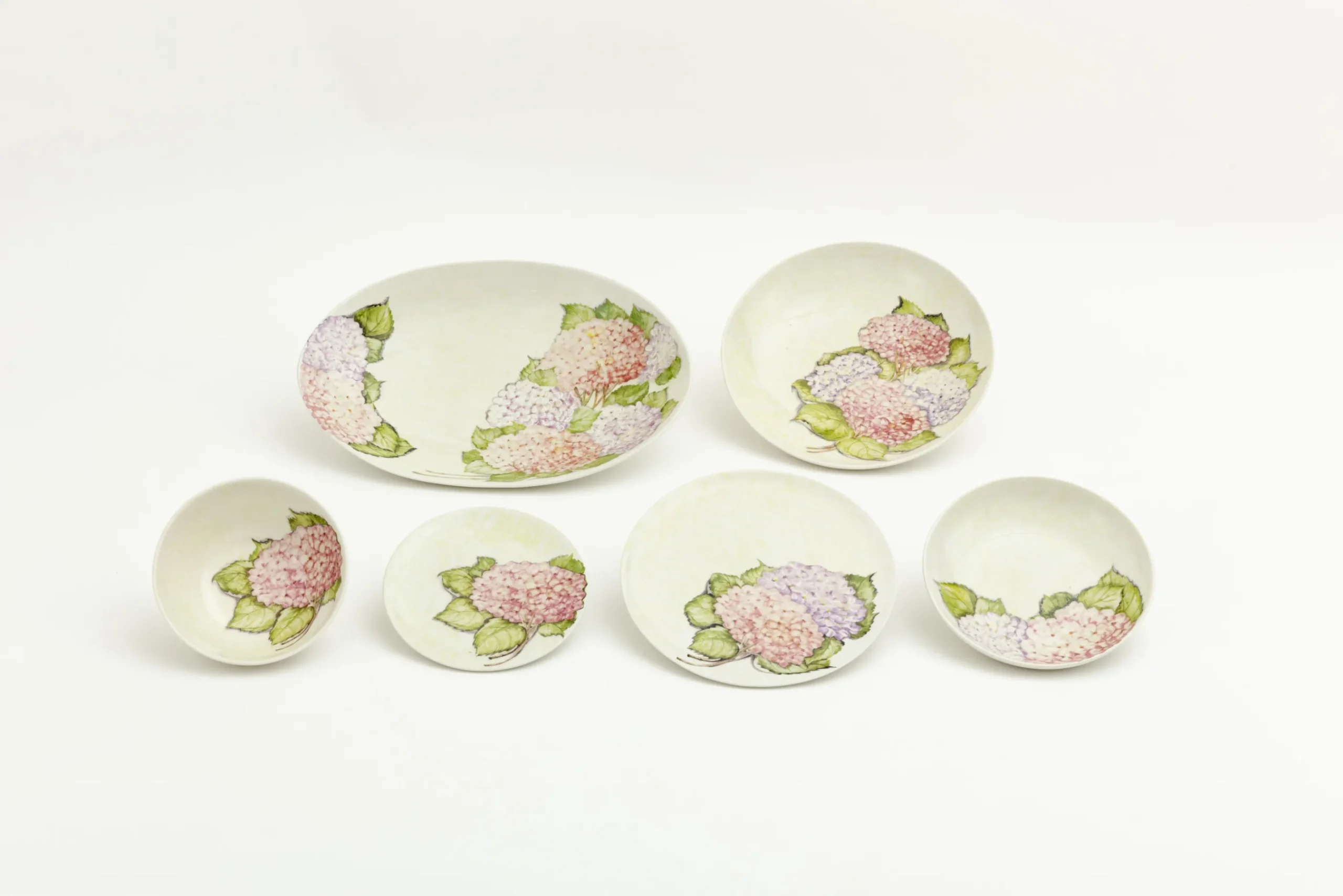 Flamant Villosa, Assiette, Ceramique, Fleurs, 22Cm New