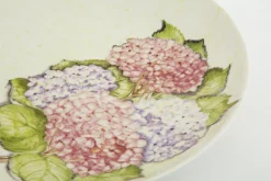 Flamant Villosa, Bol De Service, Ceramique, Fleurs, Rond Sale