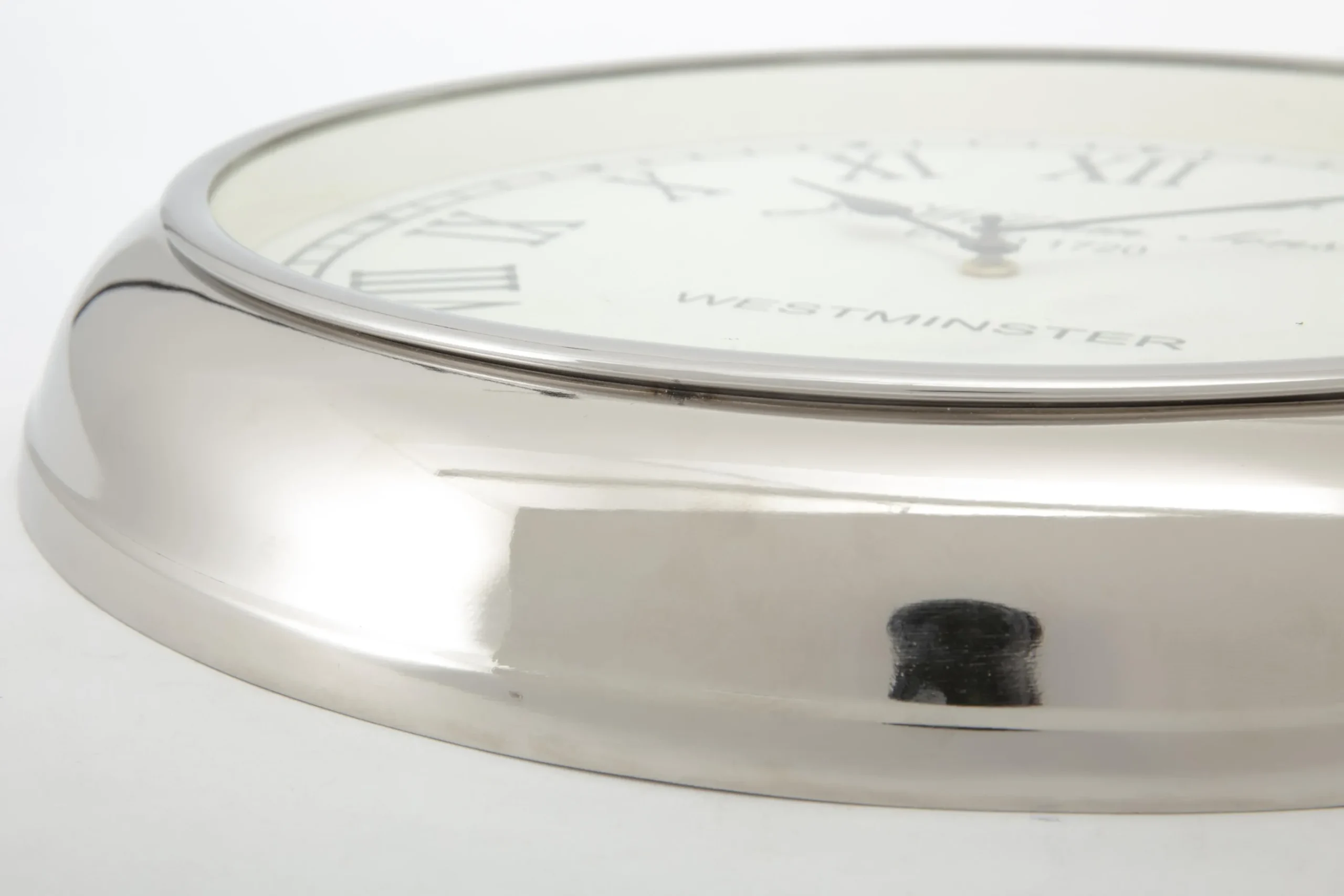 Flamant Walters, Horloge Murale, Nickel New