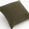 Flamant Yani, Coussin, Vert Olive Discount