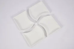 Flamant Yuni, Bol, Ceramique, Blanc, Ensemble De 4