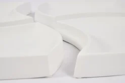 Flamant Yuni, Bol, Ceramique, Blanc, Ensemble De 4