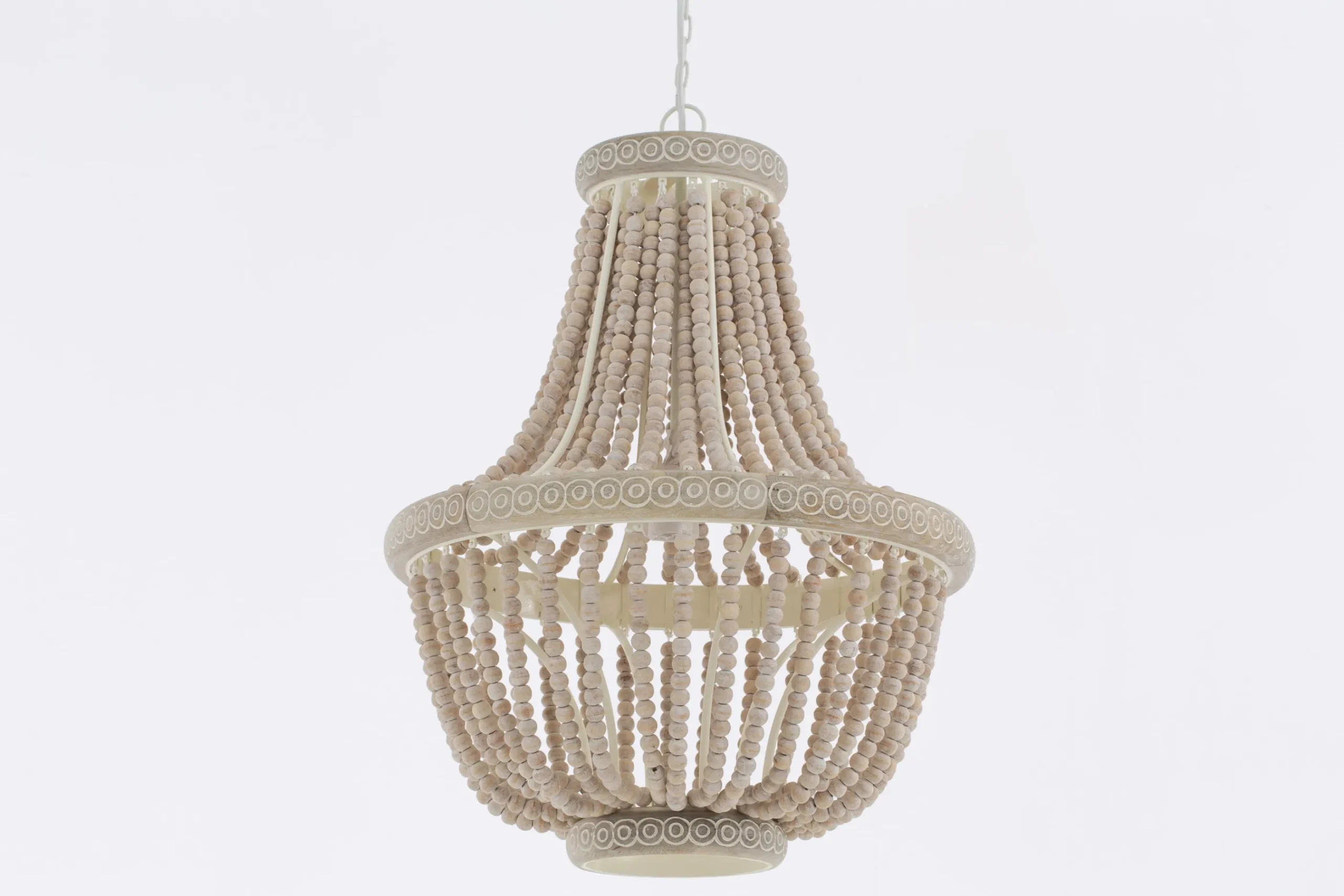 Flamant Zofia, Suspension, Perles De Fer Et Bois Discount