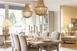 Flamant Zofia, Suspension, Perles De Fer Et Bois Discount