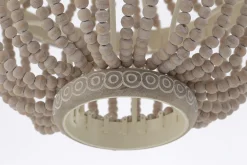 Flamant Zofia, Suspension, Perles De Fer Et Bois Discount