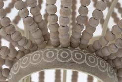 Flamant Zofia, Suspension, Perles De Fer Et Bois Discount