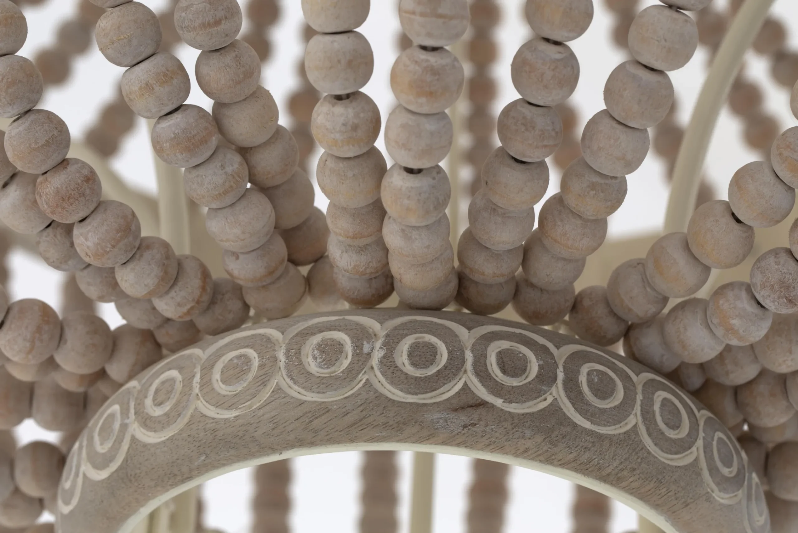 Flamant Zofia, Suspension, Perles De Fer Et Bois Discount